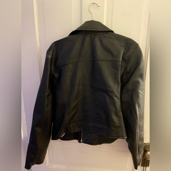 Abercrombie & Fitch Vegan Leather Jacket - Picture 2 of 3